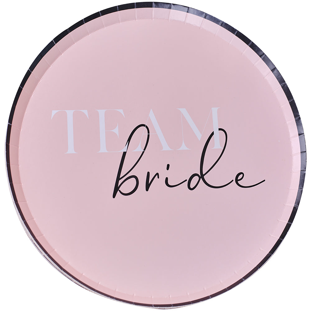 Team Bride Hen Party Paper Plates