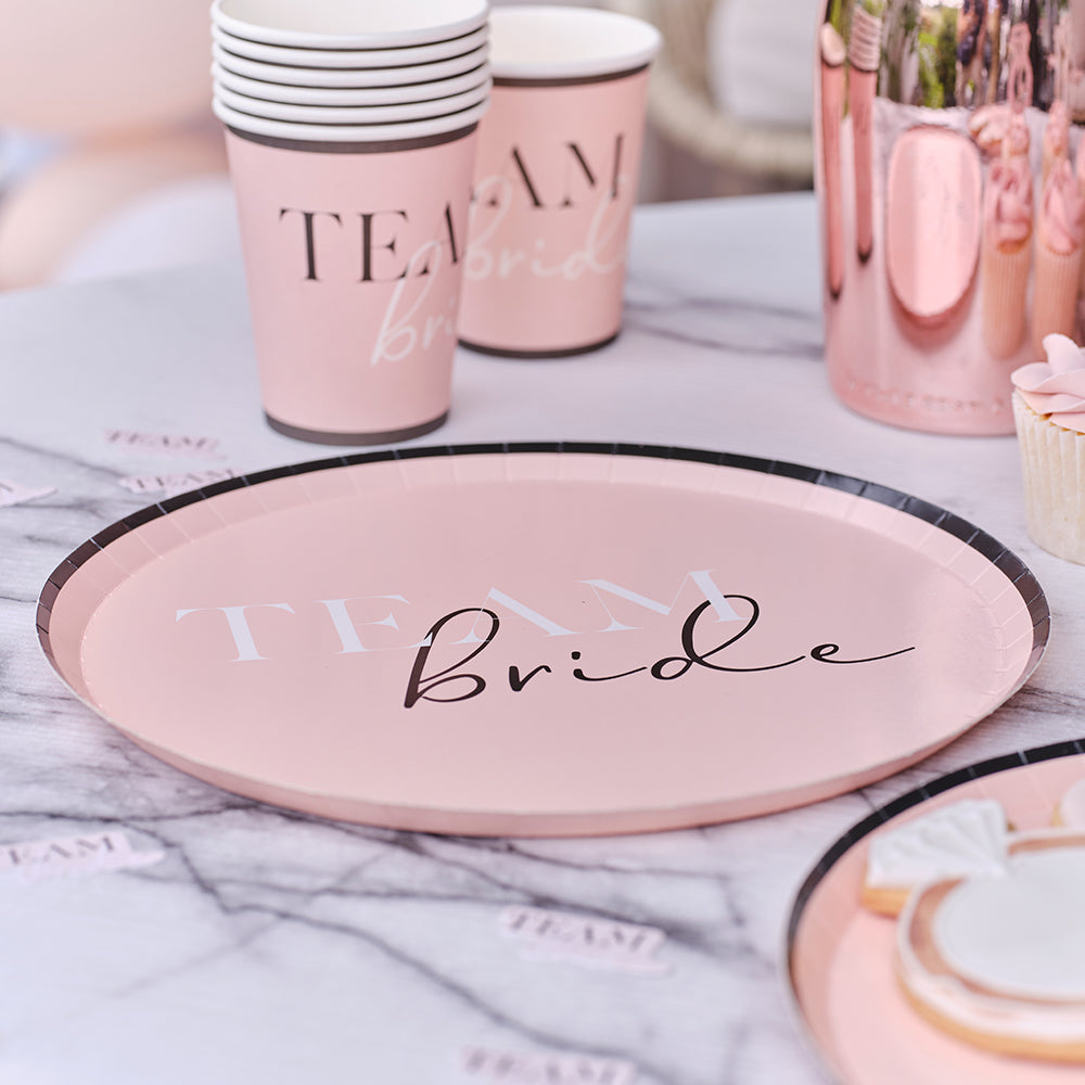 Team Bride Hen Party Paper Plates