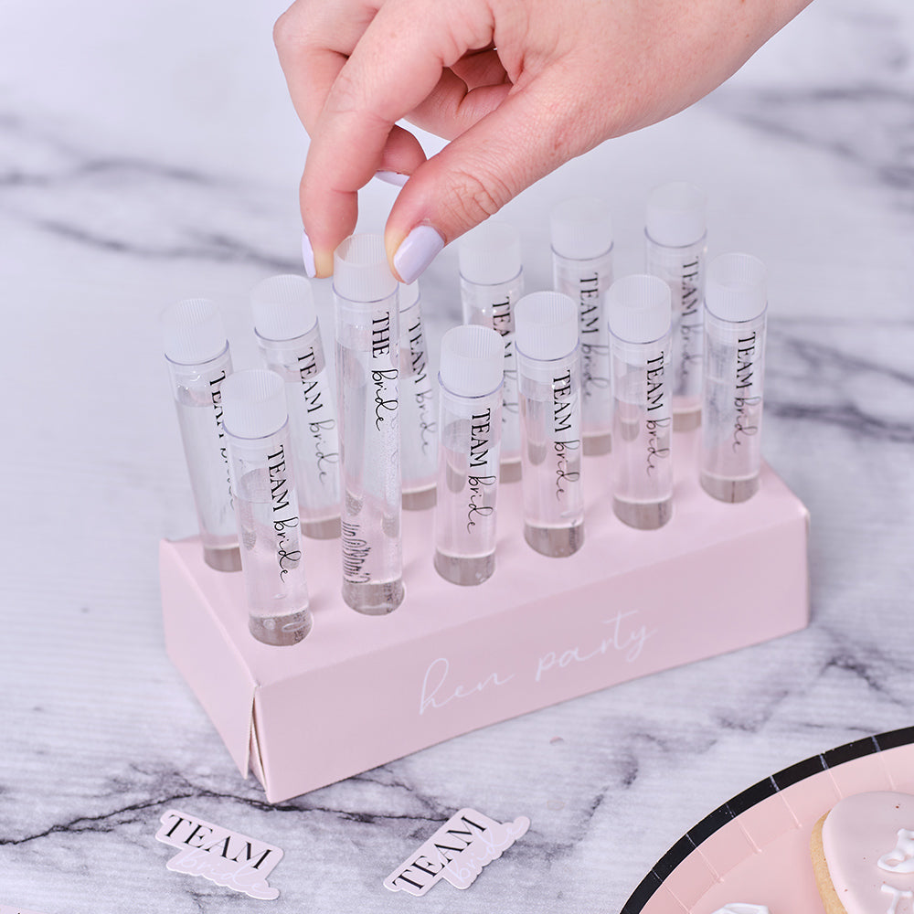 Team Bride Hen Party Shots with Tray