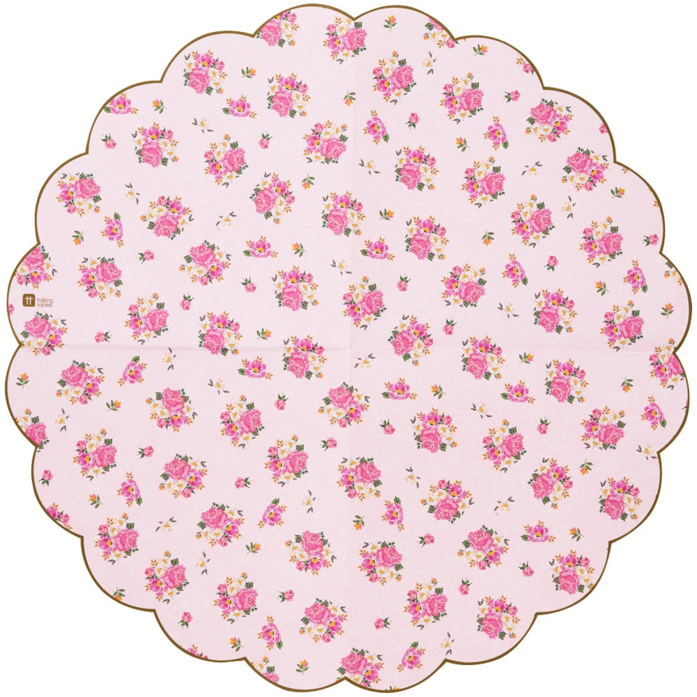 Pink Truly Scrumptious Scalloped Edge Napkins
