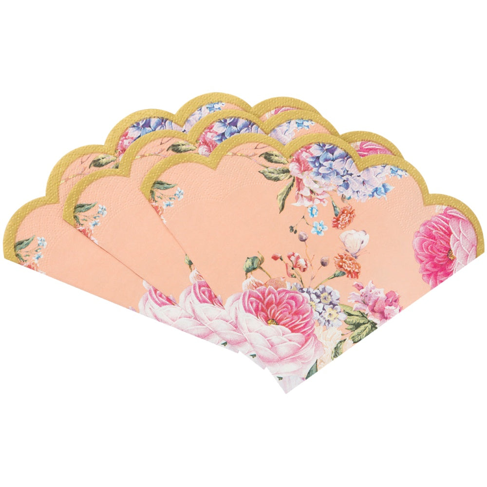 Peach Truly Scrumptious Scalloped Napkins