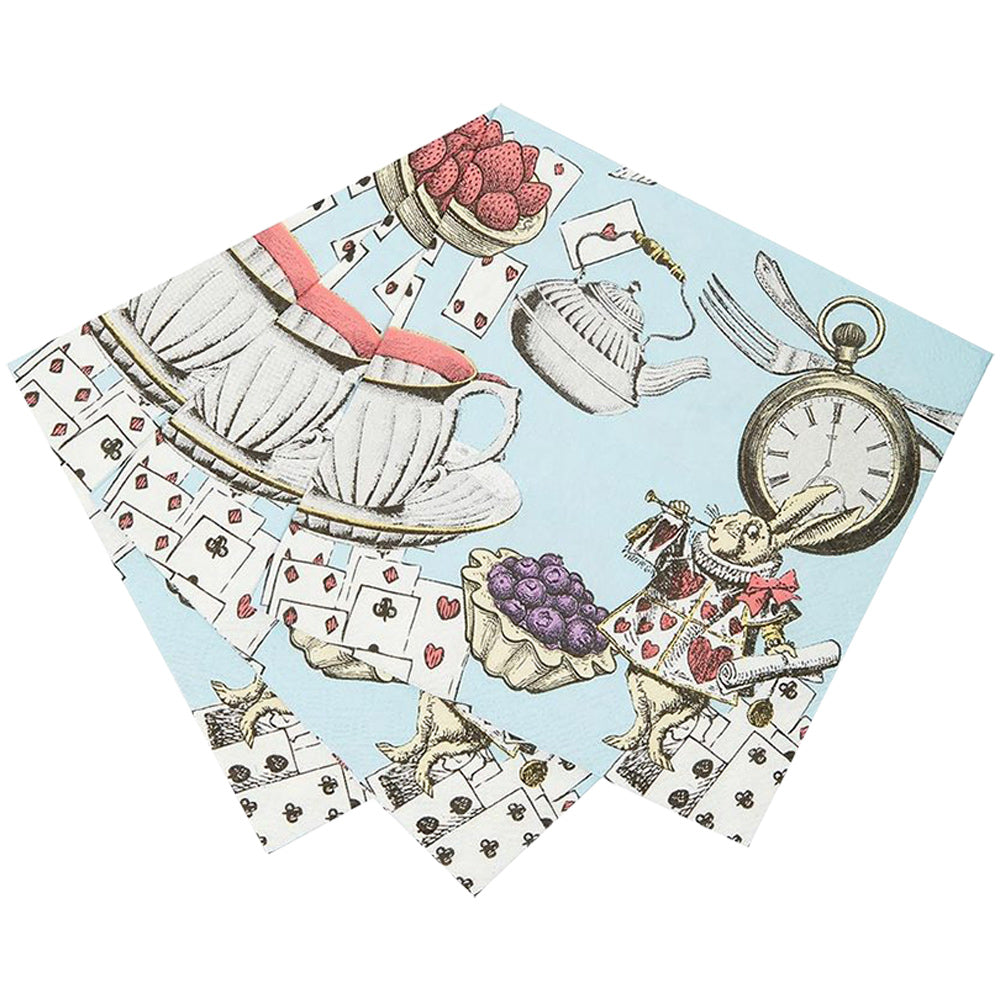 Truly Alice Blue Cocktail Napkins