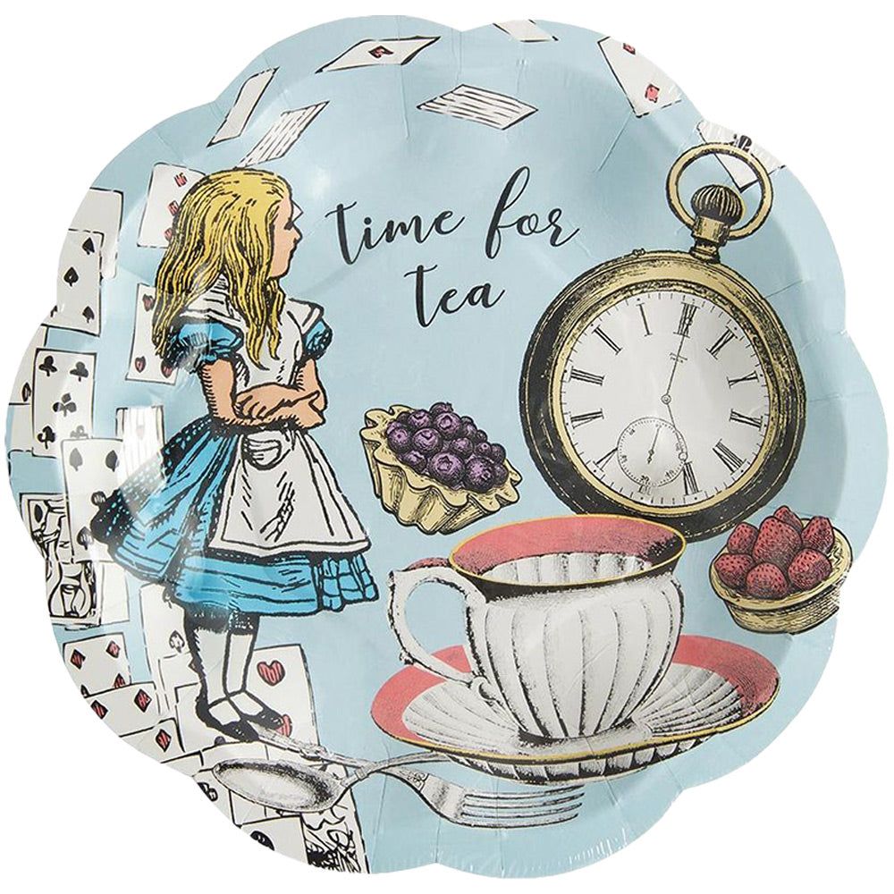 Truly Alice Blue Paper Plates