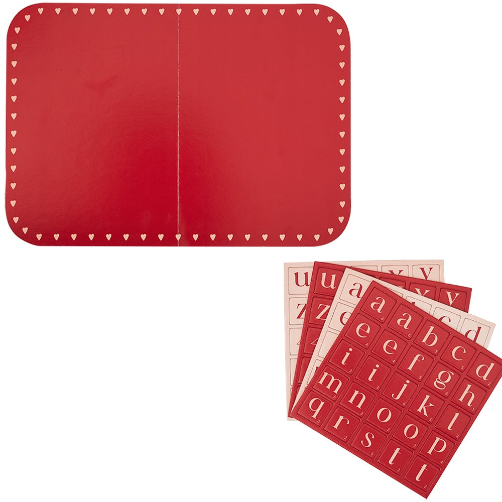 Heart Grazing Board with Letters