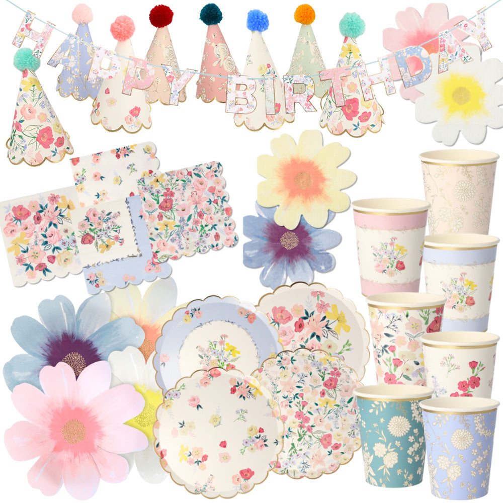 English Garden Floral Party Supplies