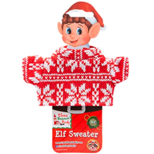 Knitted Sweater for Elf - Snowflake