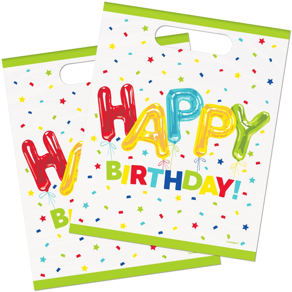 Happy Balloon Birthday Party Bags