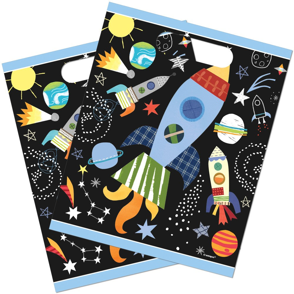 Outer Space Plastic Party Bags