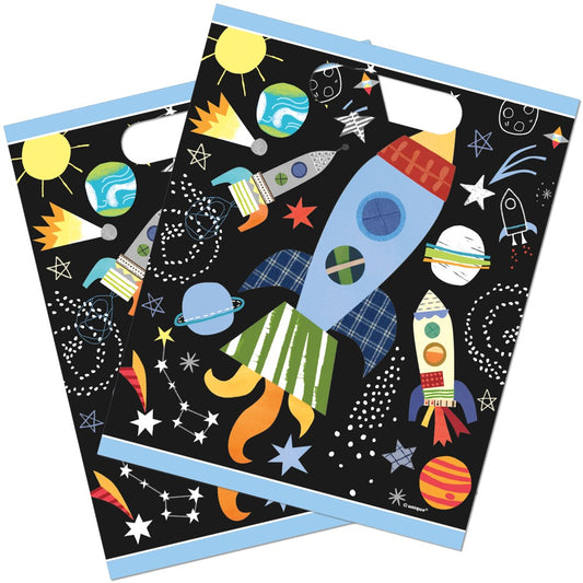 Outer Space Plastic Party Bags