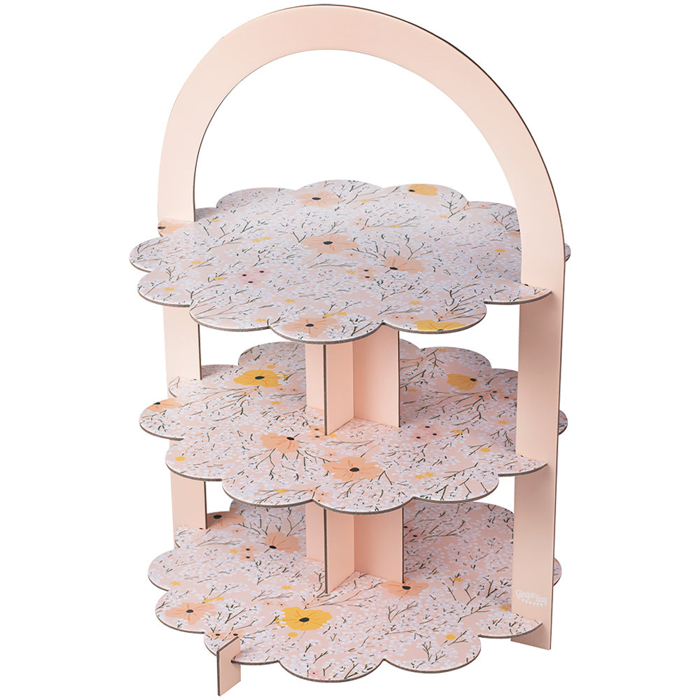 Floral Afternoon Tea Stand