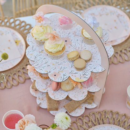 Floral Afternoon Tea Stand