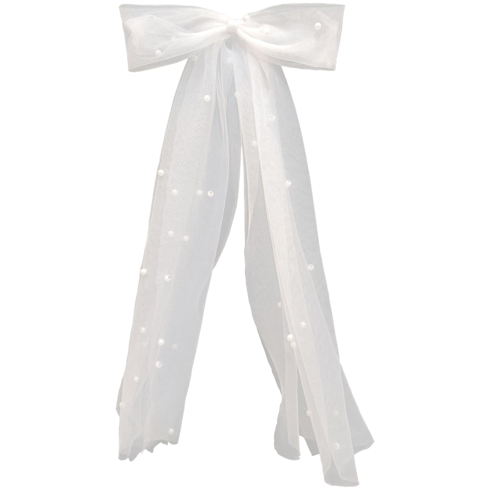 Bridal Bow Veil with Pearls