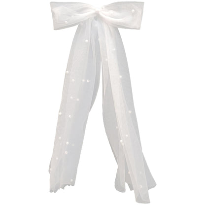 Bridal Bow Veil with Pearls