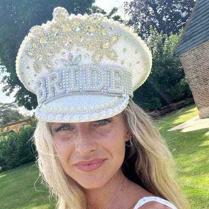Rhinestone and Pearl Bride Hen Party Hat