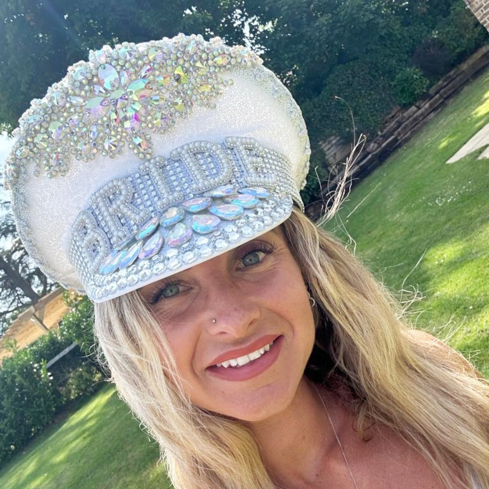 Rhinestone Bride Hen Party Hat