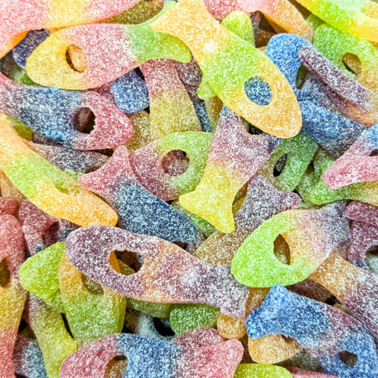 Vegan Fizzy Funky Fish Candy