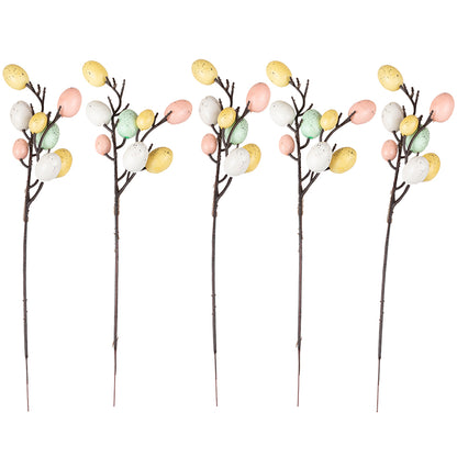 Pastel Easter Egg Stems Decoration