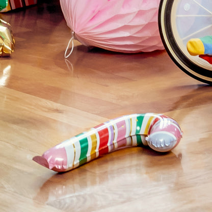 Multicoloured Candy Cane Foil Balloons