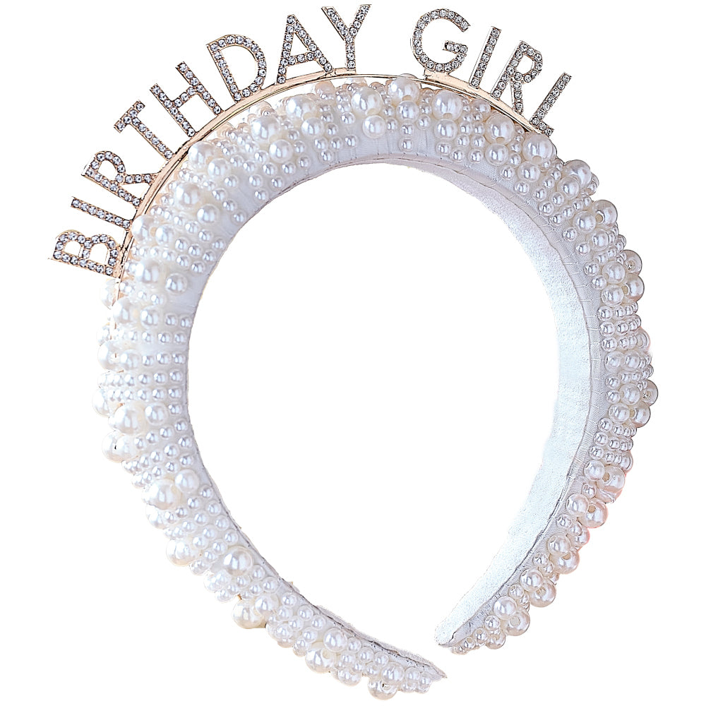 Pearl Birthday Girl Headband
