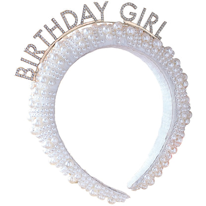 Pearl Birthday Girl Headband