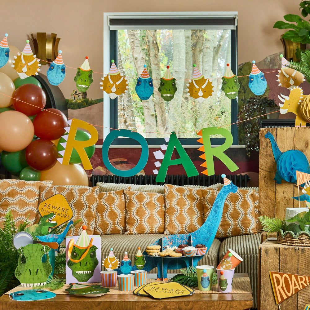 Party Dinosaur Card Garland