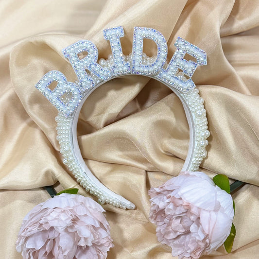 Pearl Embellished Bride Headband