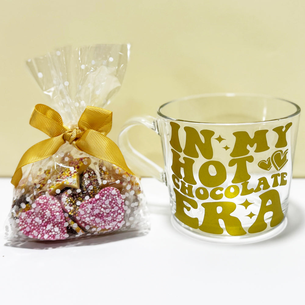 In My Hot Chocolate Era Coffee Mug with Vinyl Decal