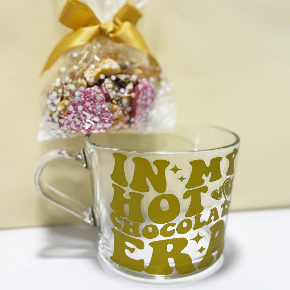 In My Hot Chocolate Era Coffee Mug with Vinyl Decal