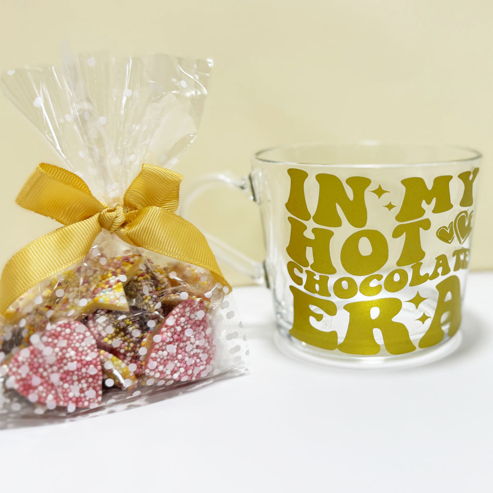 In My Hot Chocolate Era Coffee Mug with Vinyl Decal