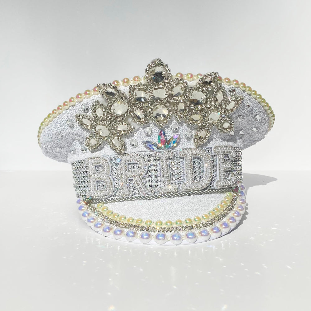 Rhinestone and Pearl Bride Hen Party Hat