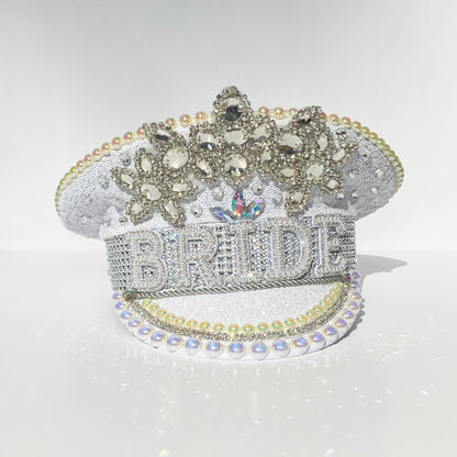 Rhinestone and Pearl Bride Hen Party Hat