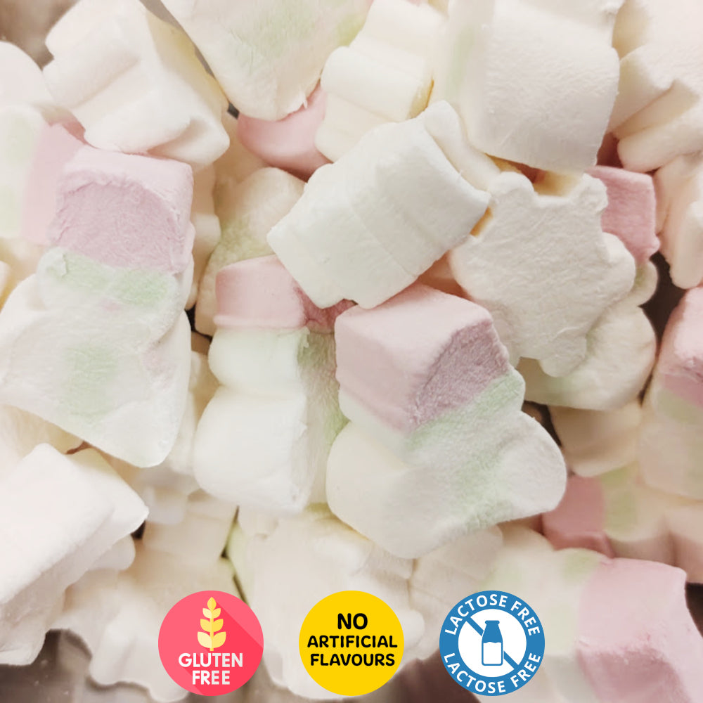 Snowman & Snowflake Christmas Marshmallows - 100gms
