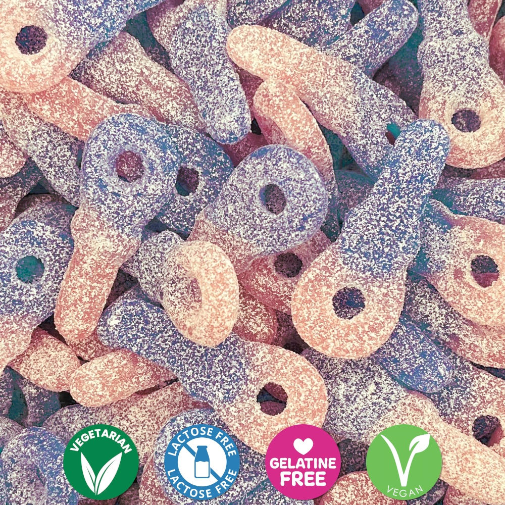 Kingsway Vegan Fizzy Bubblegum Tongue Painting Dummies - 100gms