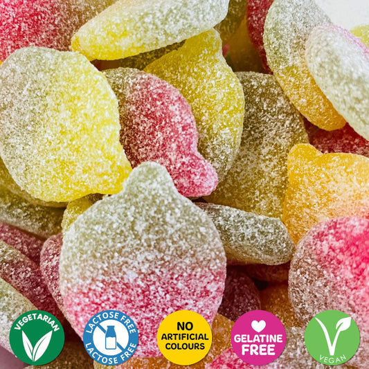 Vegan Fizzy Sour Apples Candy