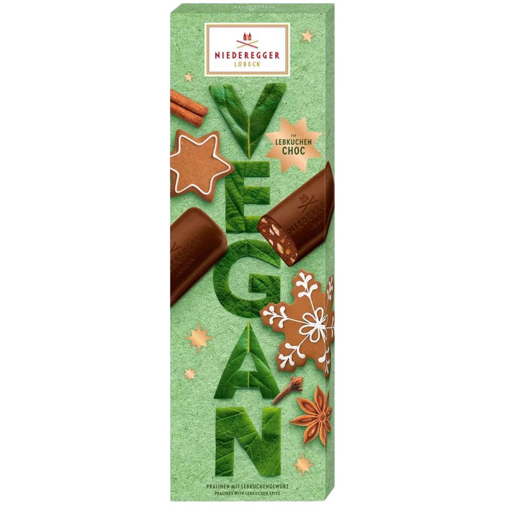 Niederegger Mini Vegan Lebkuchen Gingerbread Chocolates - 100gm Box