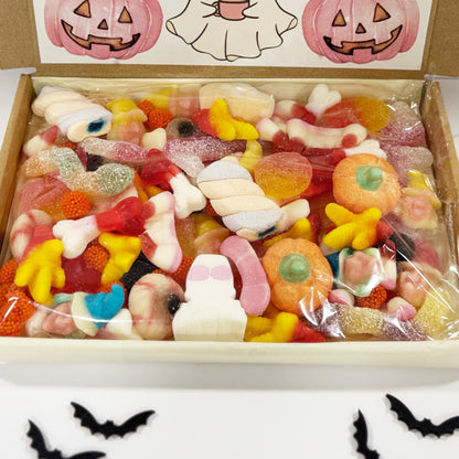Personalised Pink Pumpkins and Ghost Sweet Box