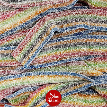 Rainbow Liquorice Belts - 100gms