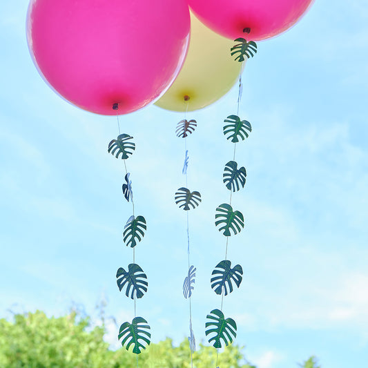 Palm Leaf Hawaiian Tiki Balloon Tails Decoration