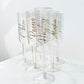 Personalised Gold Glitter Plastic Champagne Flute