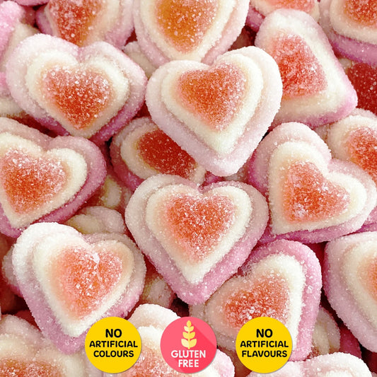 Strawberry Triple Hearts Candy