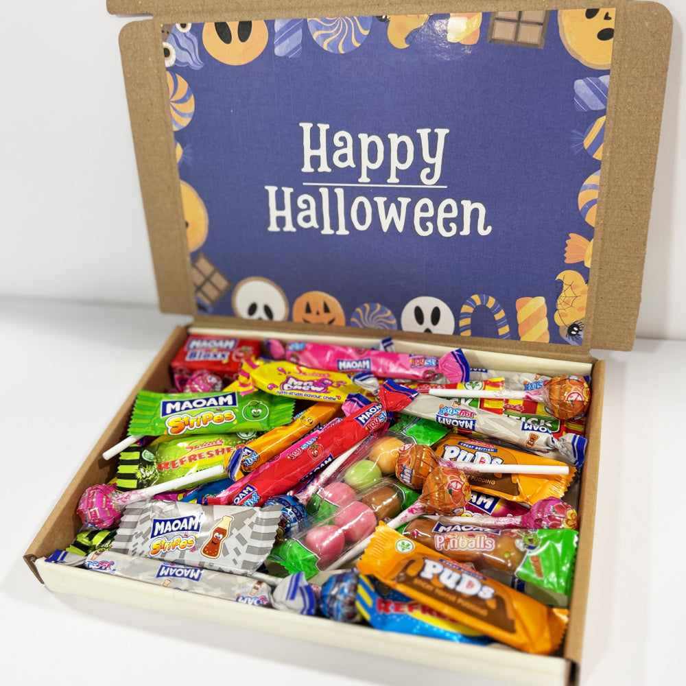 Purple Happy Halloween Wrapped Sweets Box