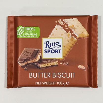 Ritter Sport Butter Biscuit Chocolate Bar 100gm