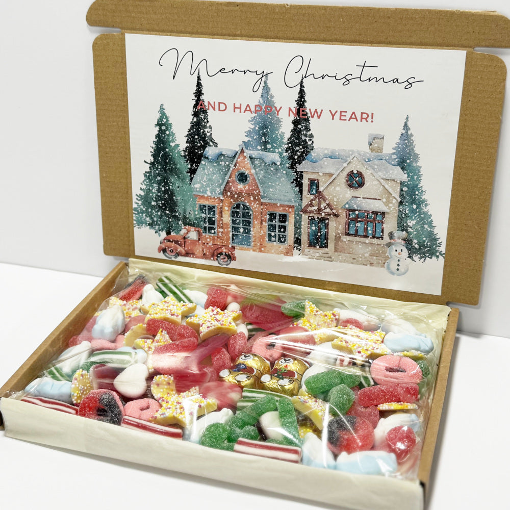 Personalised Christmas Village Sweet Box