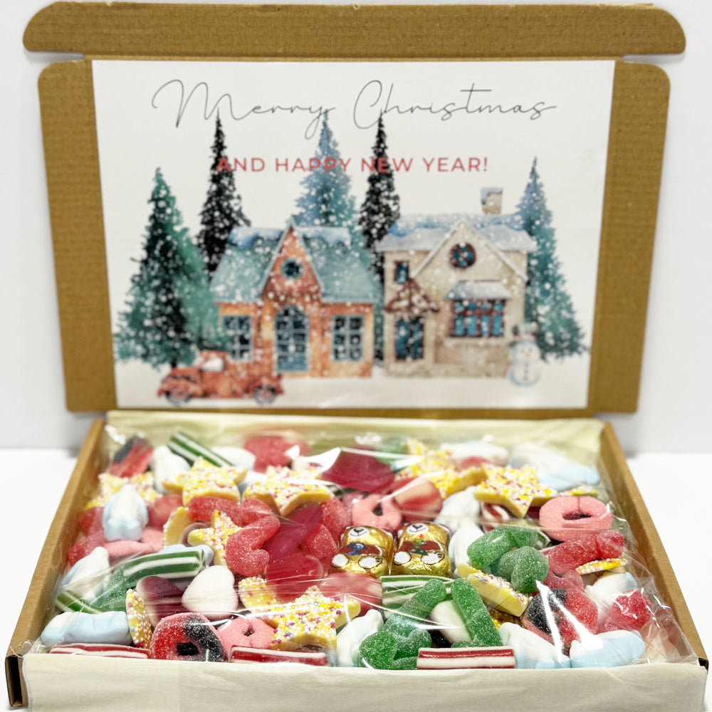 Personalised Christmas Village Sweet Box
