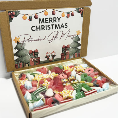 Personalised Christmas Lights and Gifts Sweet Box