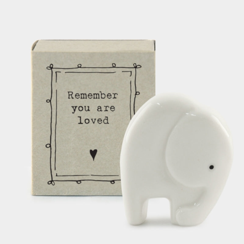 Matchbox Elephant Figurine