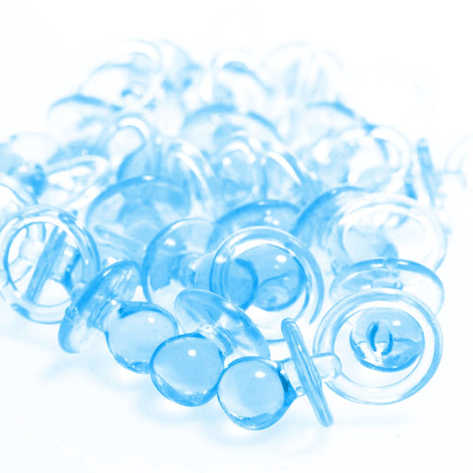 Plastic Blue Pacifiers Baby Shower Favours