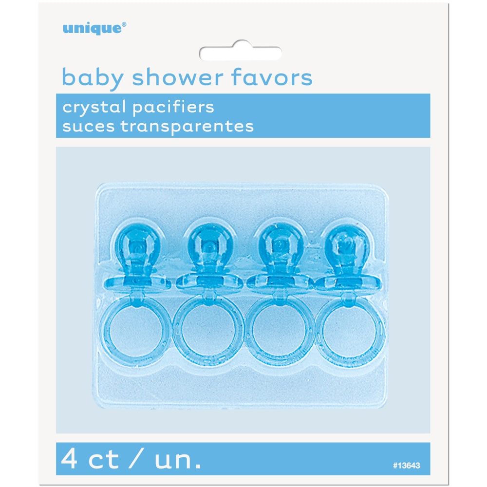 Plastic Blue Dummy Baby Shower Favours