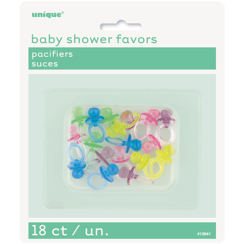 Plastic Dummy Gender Neutral Baby Shower Favours
