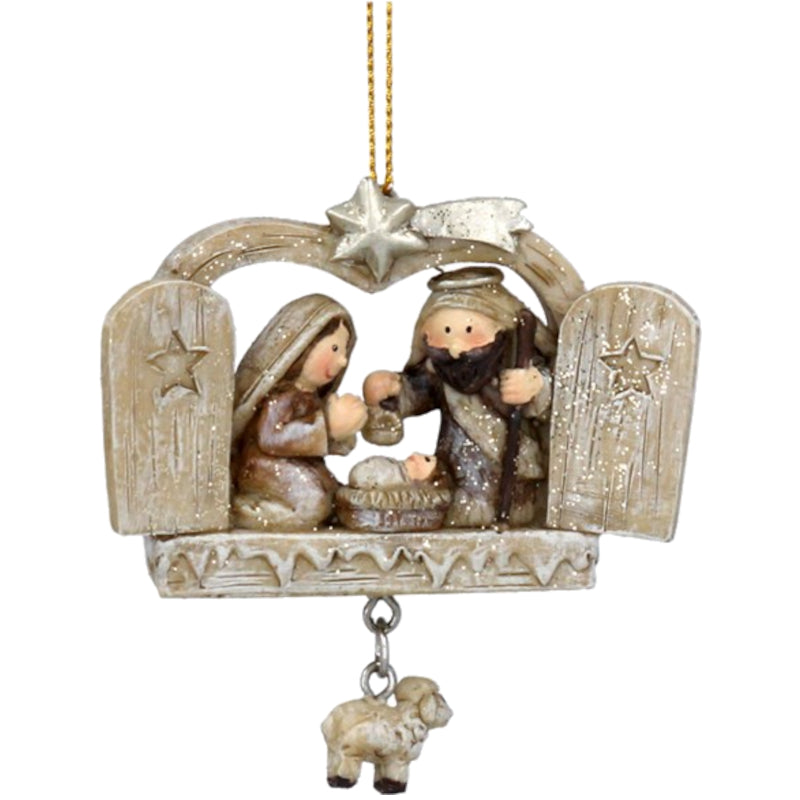 Nativity Scene Resin Decoration - 1